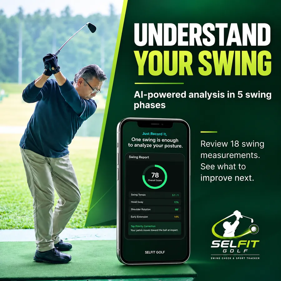 Understand your swing — AI-powered analysis in 5 swing phases