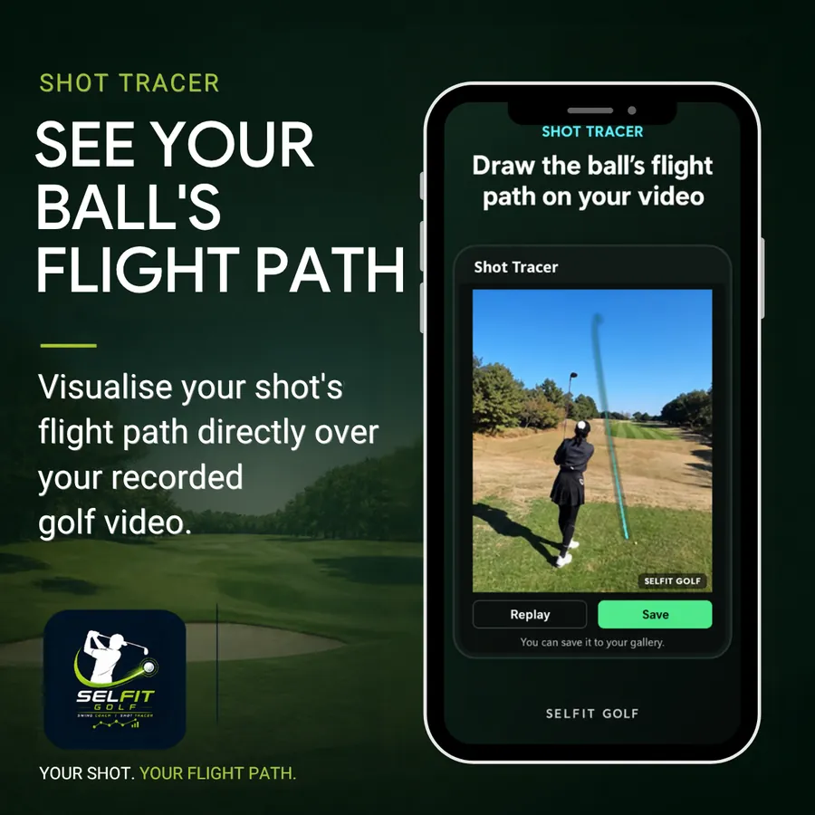 See your ball's flight path with the shot tracer